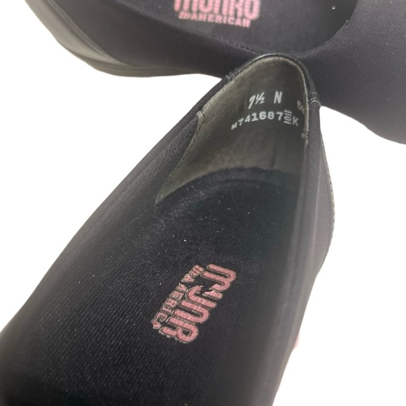 Munro Traveler slip-on size us 7.5 Black M741687EK Made In America - Picture 4 of 9